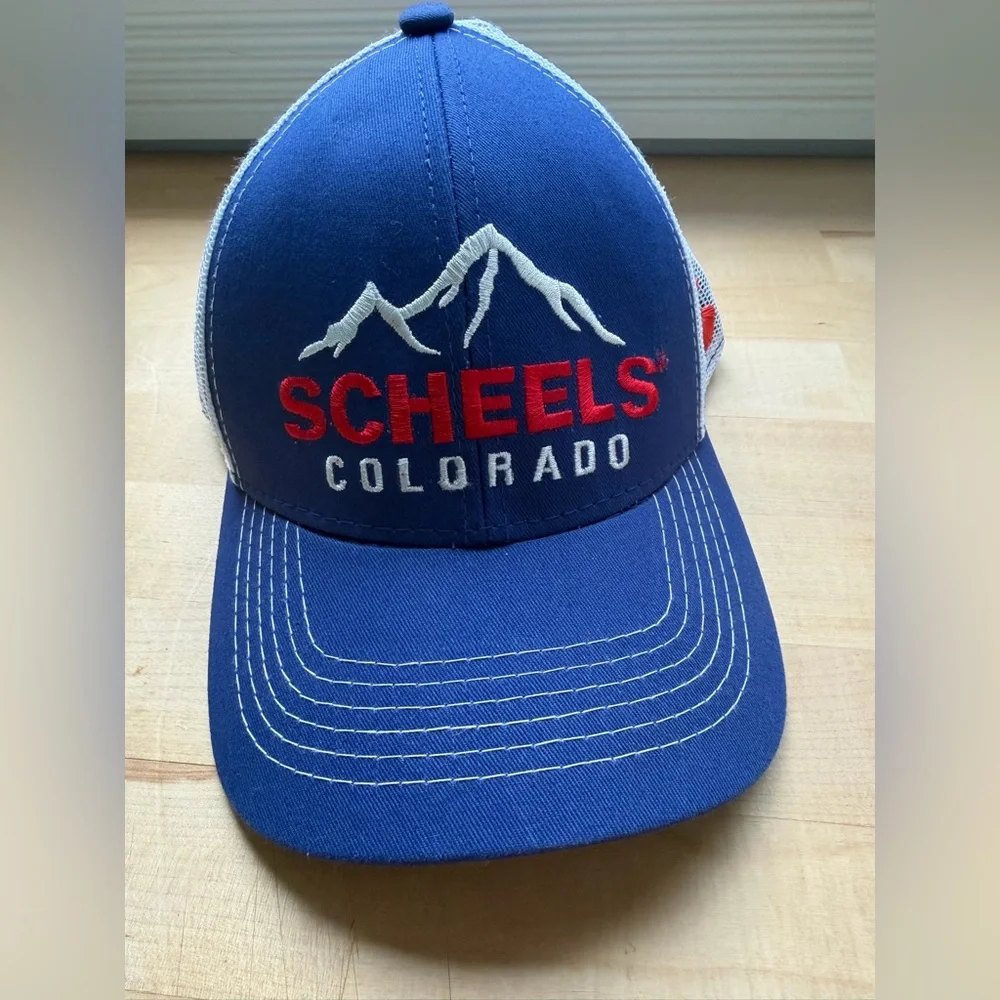 Scheels Colorado Mountains Outdoors Store Snapback Baseball Cap Mesh Trucker Hat